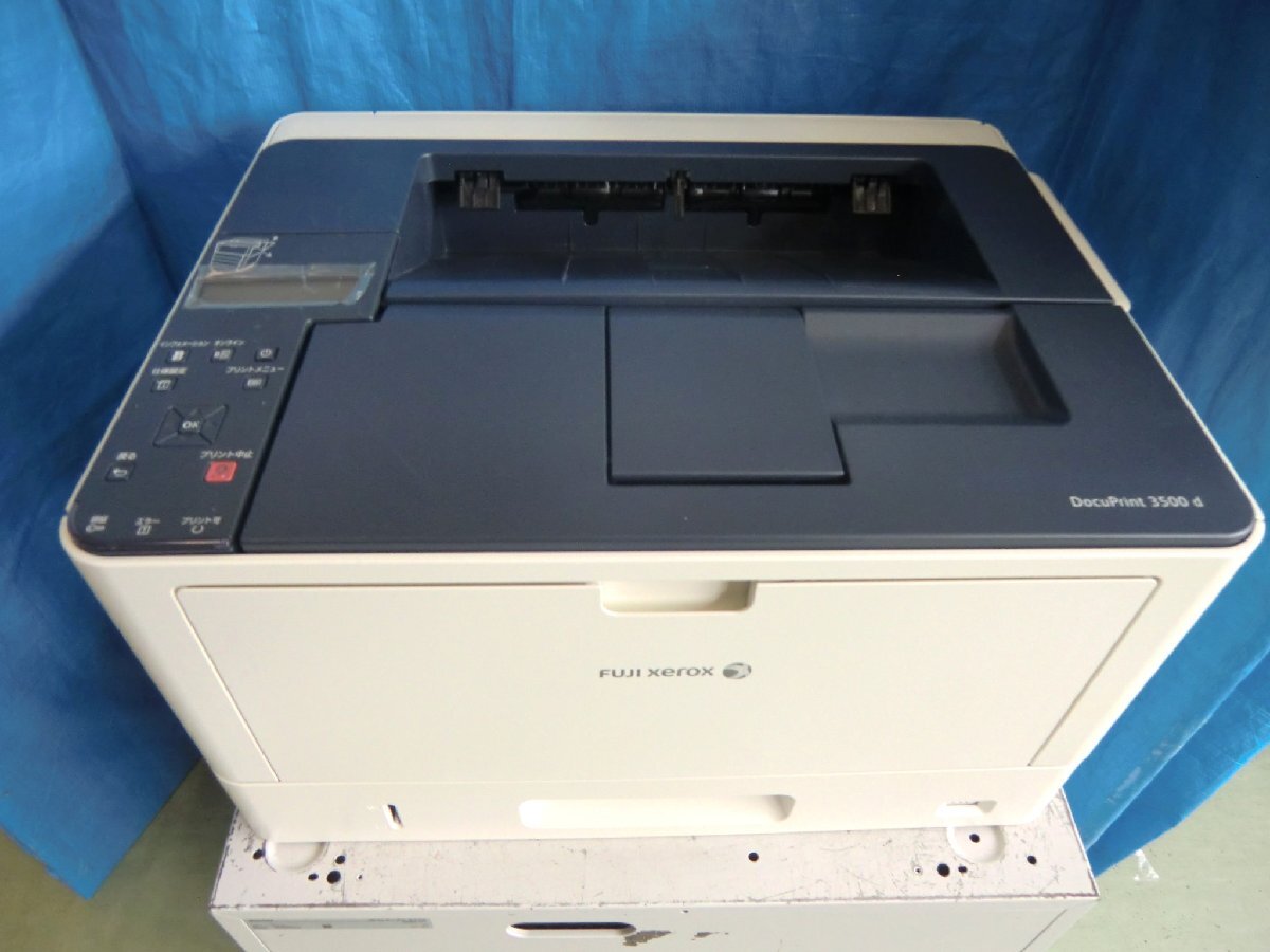 ◆中古レーザープリンタ / FUJI XEROX DocuPrint 3500 d / 自動両面印刷対応 / 残量不明トナー/ドラム付き ◆:印字枚数(19,444枚))拍卖