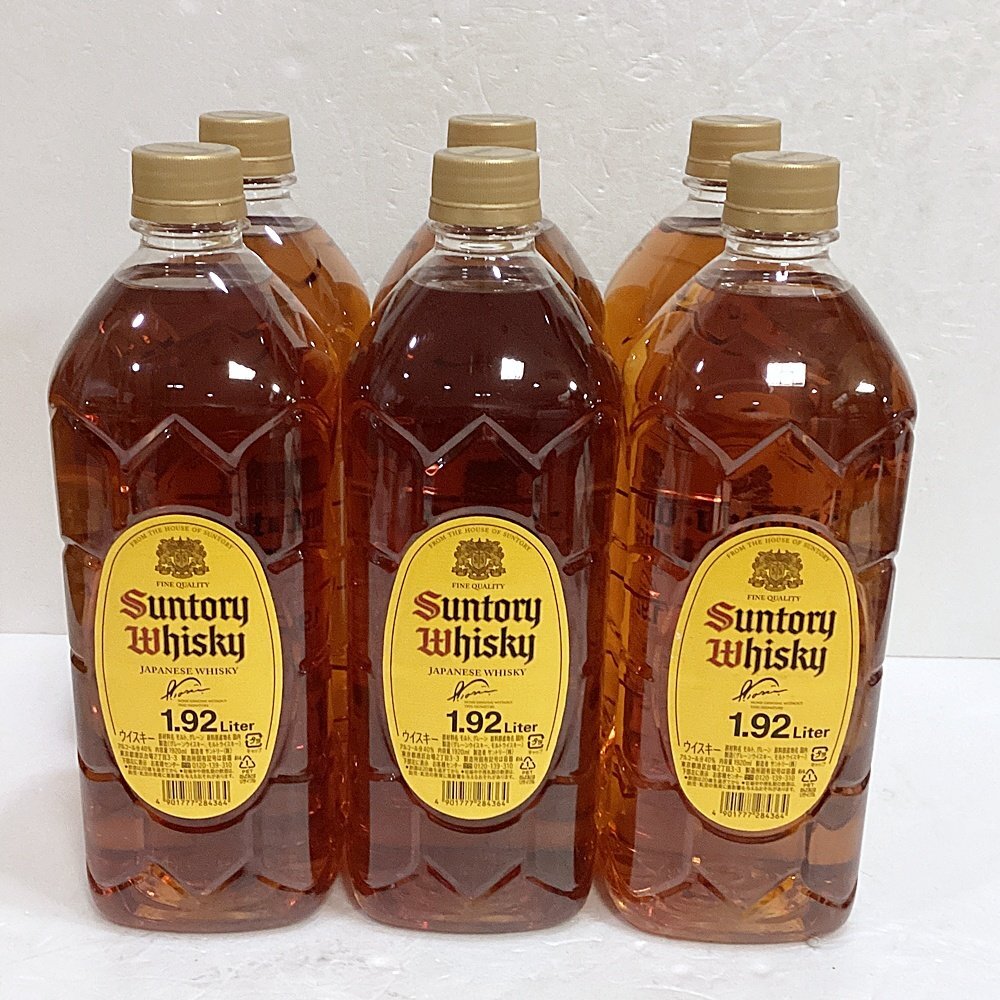 HO1 サントリー ウィスキー 角 角瓶 ペットボトル セット 1920ml×6本 1.92L 未開栓品 ③拍卖