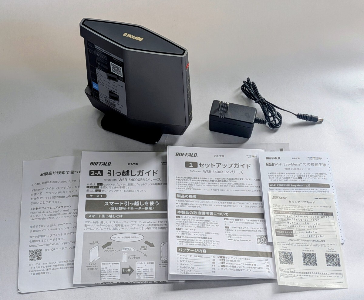 BUFFALO 無線LANルーター WSR-5400XE6 Wi-Fiルーター バッファロー拍卖