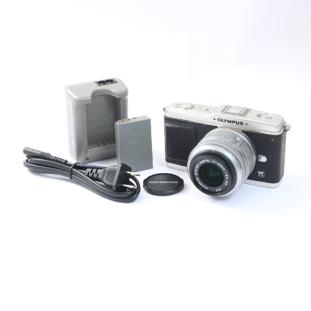 【訳あり】 OLYMPUS オリンパス PEN E-P1 + MZD 14-42mm F3.5-5.6 II R レンズセット 【シャッター数2080回】拍卖