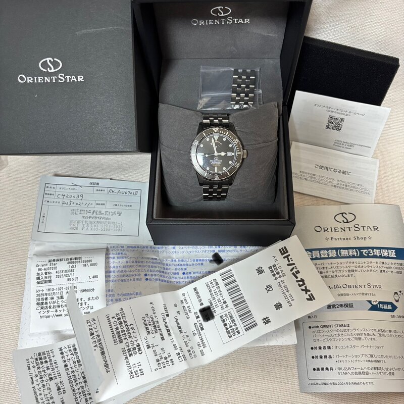 1円~ 希少 ORIENT STAR オリエントスター RK-AU0701B F6N4-UAPO 自動巻き デイト 腕時計 IW510DT06ORT_B拍卖