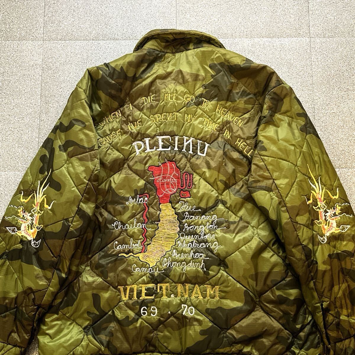 XLサイズ TAILOR東洋 テーラー東洋 TT13675 SOUVENIR JACKET キルティング スーベニアジャケット ベトジャン 龍 虎 刺繍 アメカジ拍卖