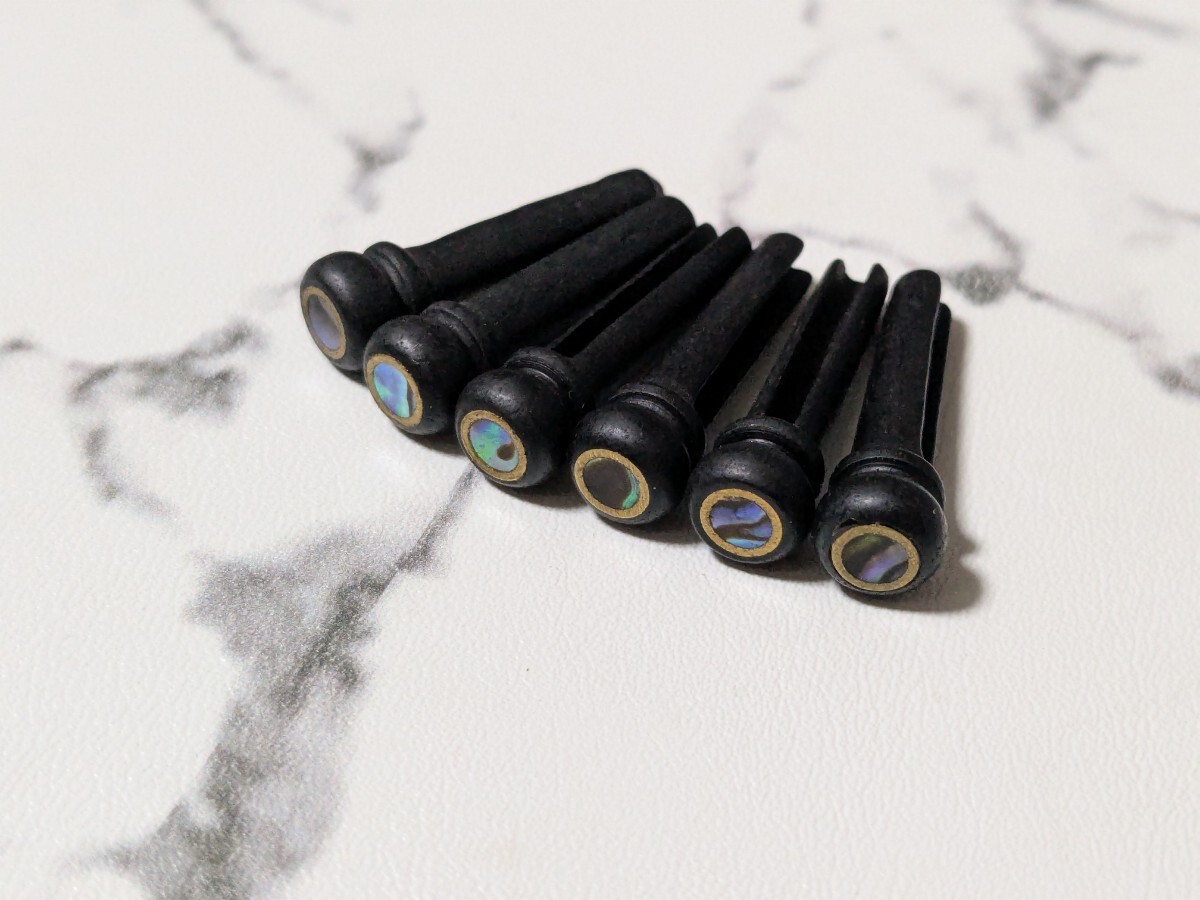 ブリッジピン エボニー ブラスリング アバロン 6本拍卖