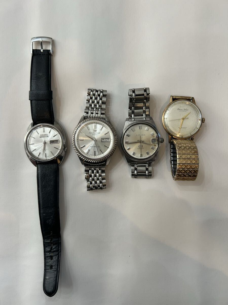 1円〜 セイコー シチズン 手巻き 自動巻き 腕時計 まとめ 4本セット 動作確認済み 希少 ヴィンテージ CITIZEN SEIKO拍卖