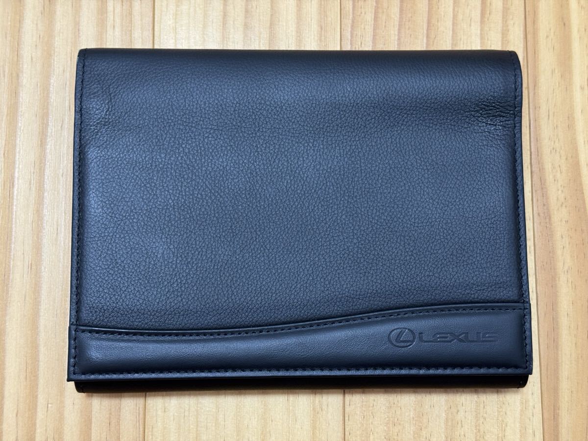 レクサス 純正 車検証入れ 車検証ケース 取扱説明書入れ 取扱 説明書 ブックケース 書類入れ 取説ケース 革 皮 LEXUS 書類入れ拍卖