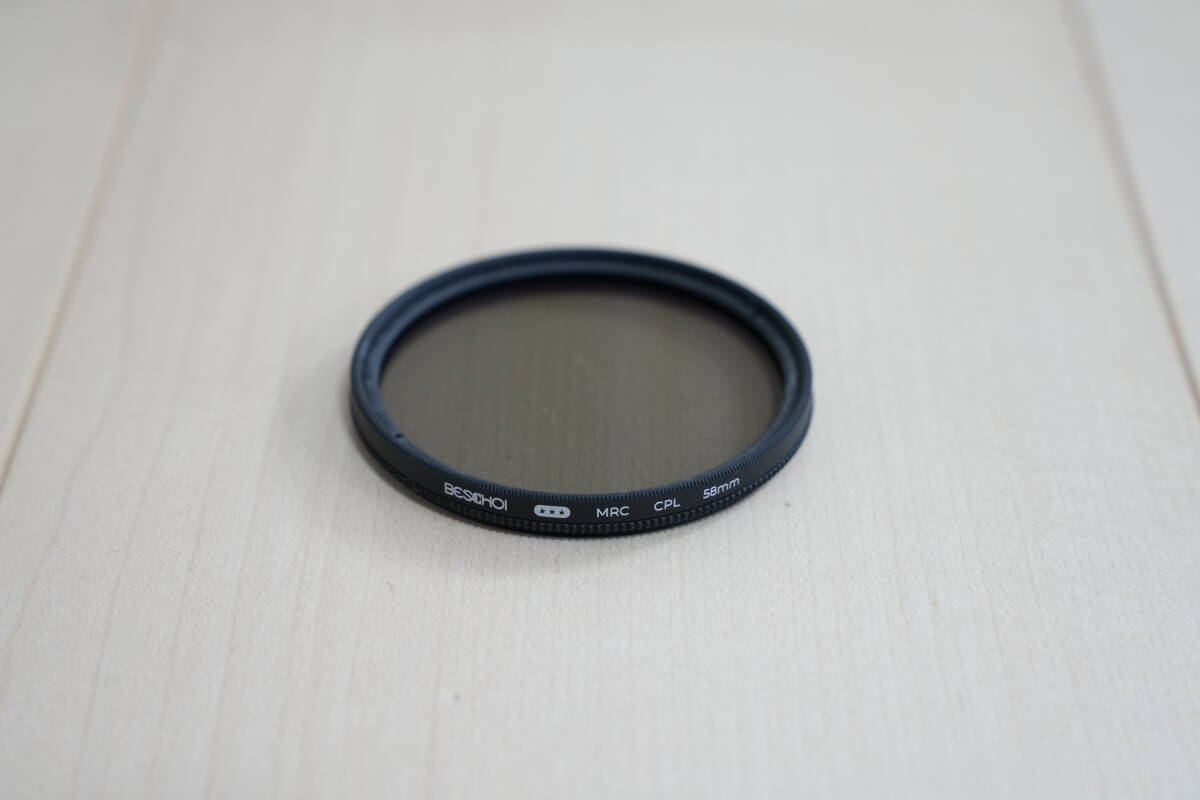 ☆BESCHOI MRC CPL 58㎜ 円偏向フィルター☆拍卖