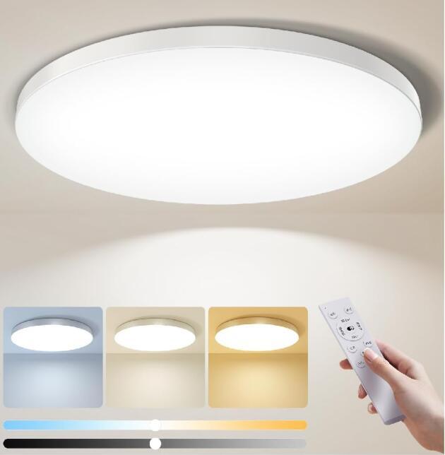 【節電対策】LEDシーリングライト8畳 33w 無段階調光調色 リモコン付き3630lm 常夜灯モード LEDシーリングライト 8~10畳 拍卖