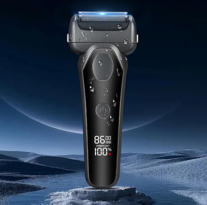 メンズシェーバー 髭剃り 電気シェーバー 【Ai技術 深剃り刃低騒音】電動シェーバー 往復式 2段階変速 拍卖