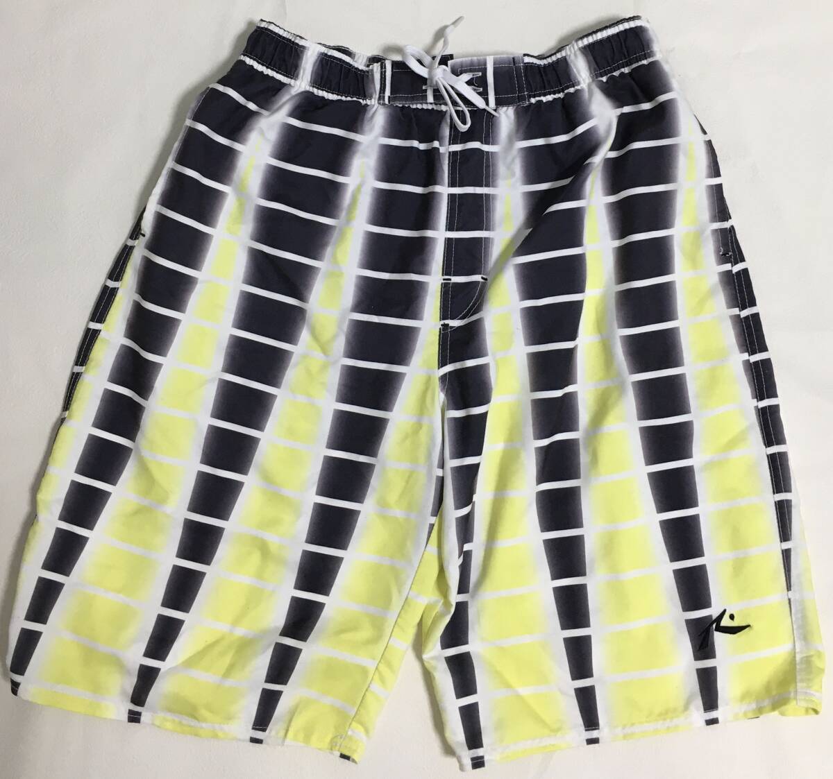 【美品!即決!クリーニング済】水着/パンツ★Lサイズ★メンズ/男性★ブラック/イエロー/黒/黄色★プール/海水浴場拍卖