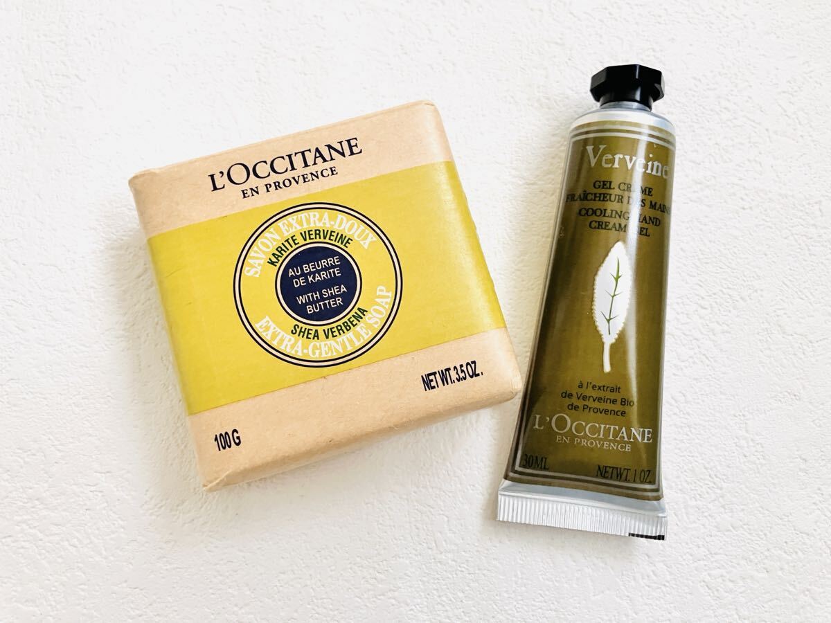 送料無料★新品未使用★ロクシタン ヴァーベナ 2点セット ハンドクリーム 30ml シアバターソープ 100g 保湿 石鹸 石けん拍卖