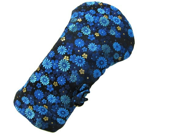 【ドライバー用】ゴルフ クラブ用 ヘッドカバー 西陣織 ドライバーカバー ハンドメイド 金襴 和風 青系 花柄 3057拍卖