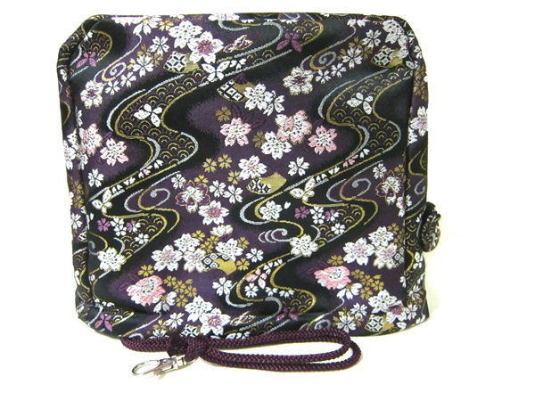 【アイアン用】ゴルフ クラブ用 ヘッドカバー 西陣織 アイアンカバー ハンドメイド 金襴 和風 紫系 花柄 2172拍卖