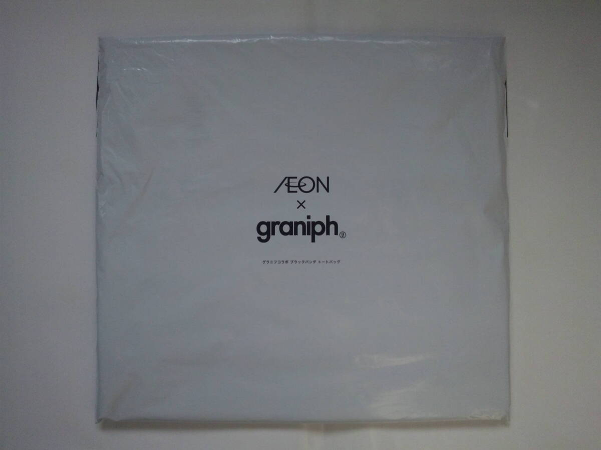 イオン ブラックフライデー10周年 グラニフコラボ ブラックパンダ トートバッグ / 黒 ブラック拍卖