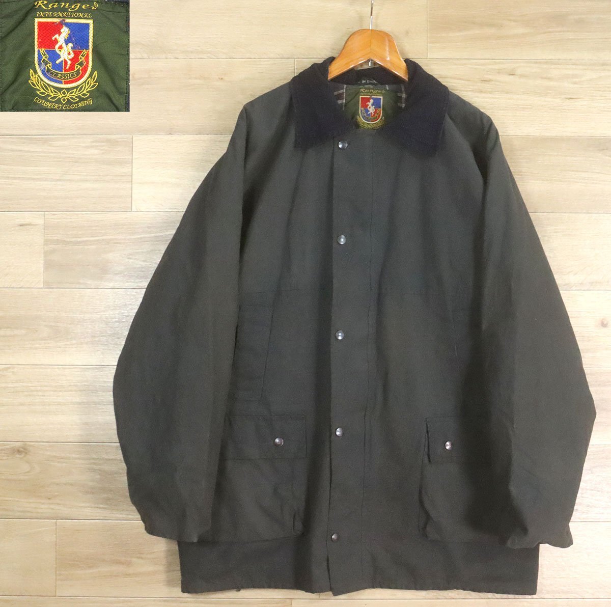 L3O/O10.18-1 イギリス製 Range International Classics オイルドジャケット ハンティングジャケット カバーオール ジャンパー拍卖