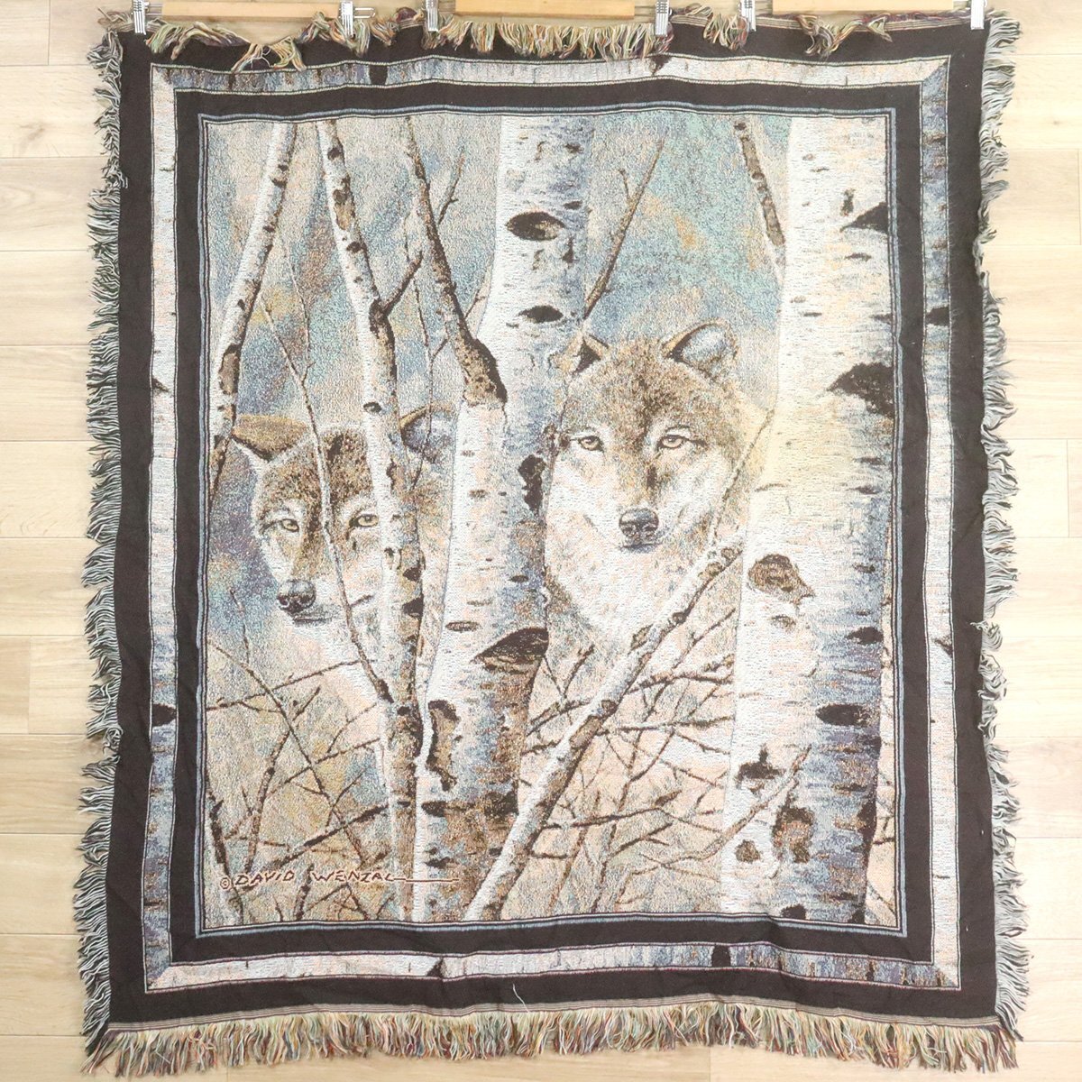 L8-12 I/O10.13-3 狼 オオカミ ウルフ 動物柄 アニマル柄 ラグ マット カーペット ブランケット マルチカバー インテリア雑貨拍卖