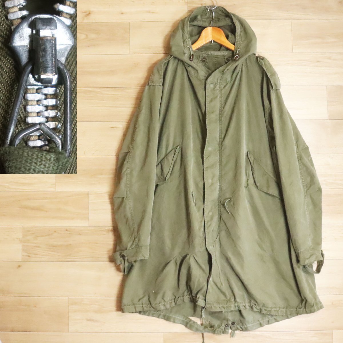 \5R/R6.10-7 50s~ ヴィンテージ アメリカ軍 米軍 U.S.ARMY M-51 フィッシュテールパーカー モッズコート フィールドコート拍卖