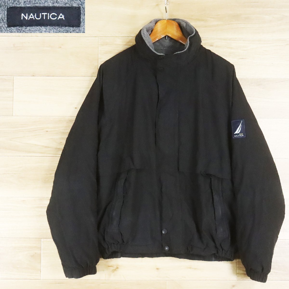 M7O/O4.1-8 NAUTICA ノーティカ ジップアップジャケット セーリングジャケット ジャンパー ブルゾン アウター M ブラック系拍卖