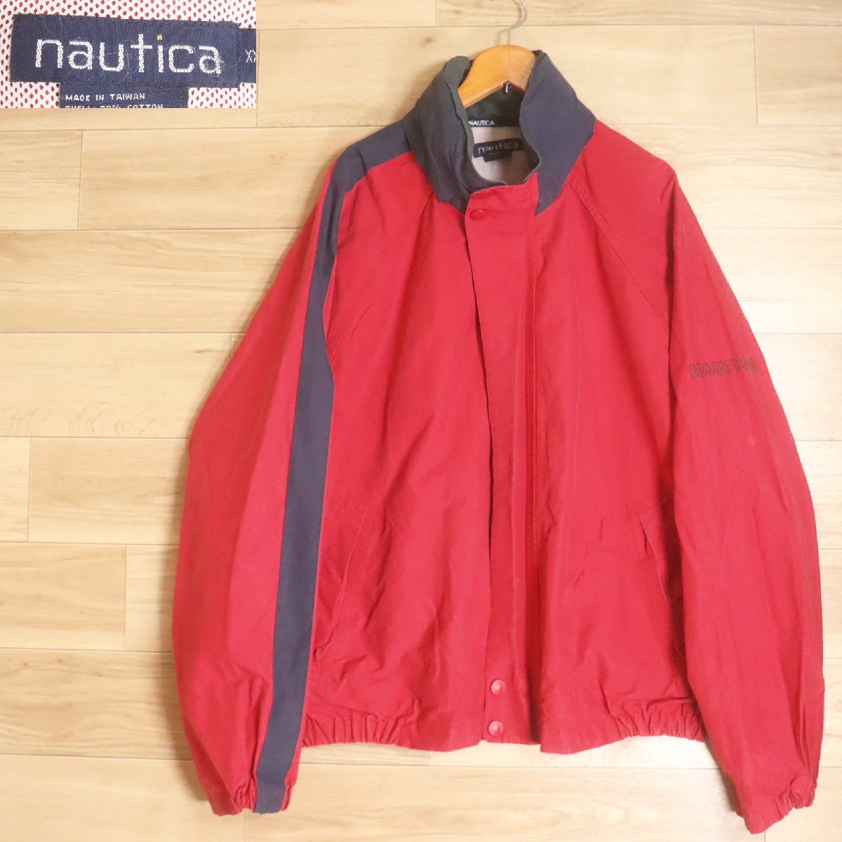 C1O/R6.18-5 90s ビンテージ nautica ノーティカ セーリングジャケット ジャンパー ブルゾン メンズ アメリカ古着 XXL拍卖