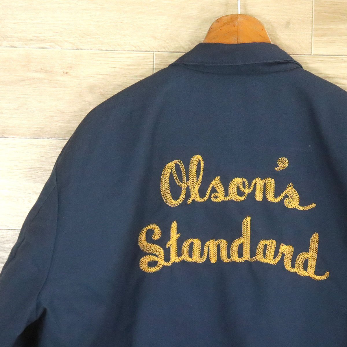 M14T/D9.28-1 アメリカ古着 米国製 RED KAP レッドキャップ ワークジャケット 52 文字 チェーンステッチ バック刺繍 Olson`s拍卖