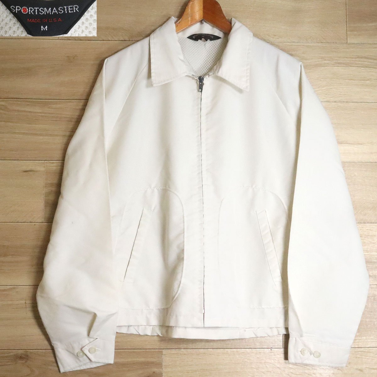 *6K/R4.9-5 アメリカ古着 80s~ USA製 SPORTSMASTER スポーツマスター スイングトップ ドリズラージャケット ブルゾン M拍卖