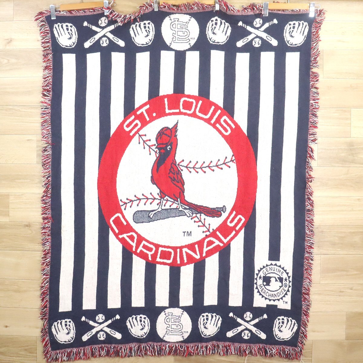 B7-3 I/D10.24-5 MLB セントルイス・カージナルス メジャー 野球 ラグ マット カーペット ブランケット 雑貨 ヴィンテージ拍卖