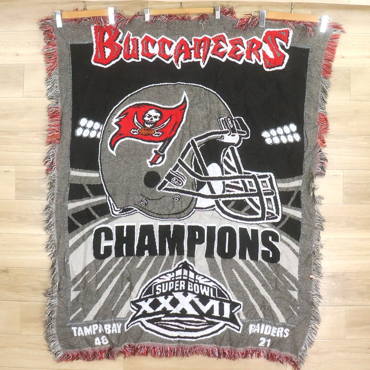 M11-8 I/D10.23-6 NFL Super Bowl タンパベイ・バッカニアーズ アメフト ラグ マット カーペット ブランケット タペストリー 拍卖