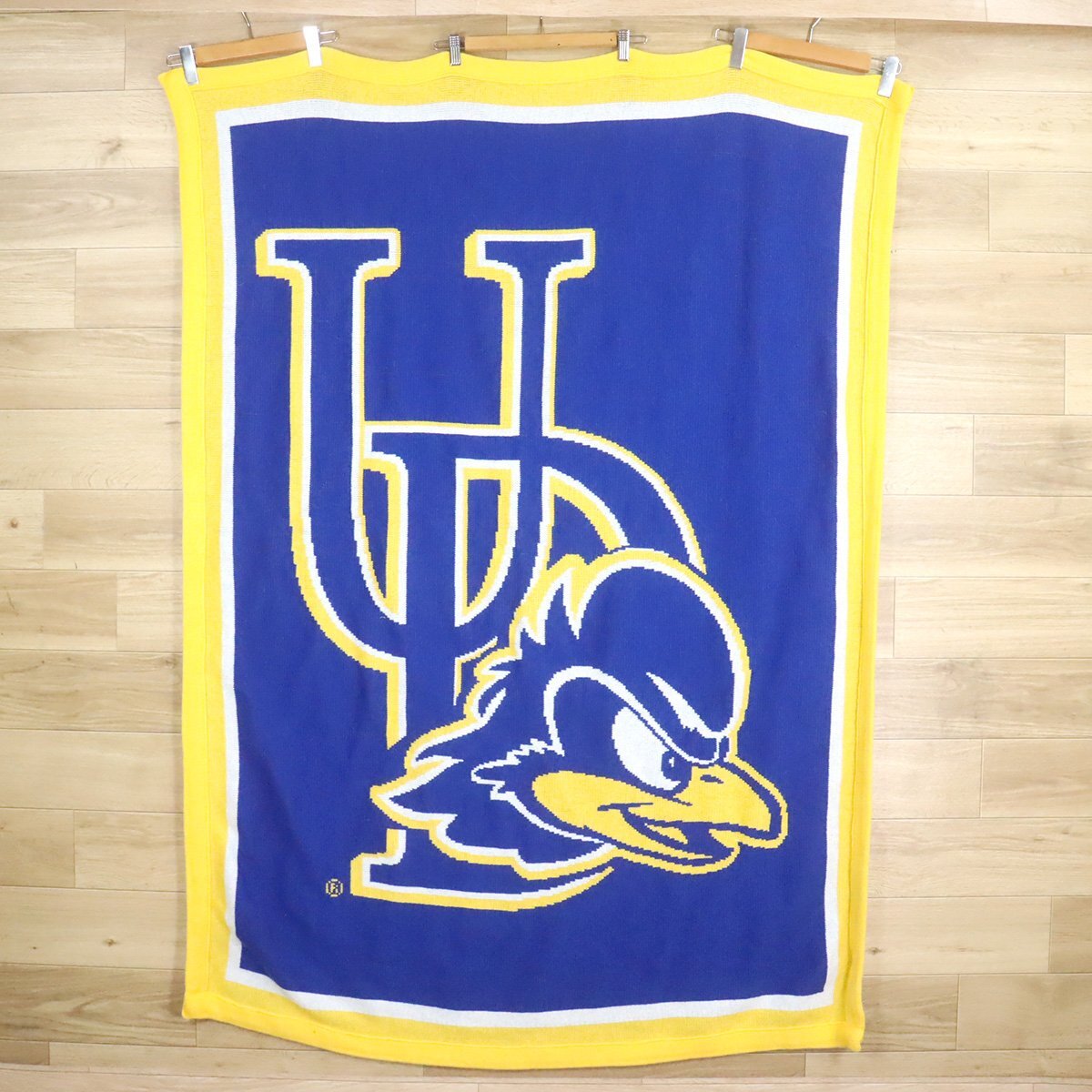 B7-9 I/D10.24-5 USA製 NCAA デラウェア大学 スポーツチーム マスコット ブルーヘン ラグ マット カーペット ブランケット 雑貨拍卖