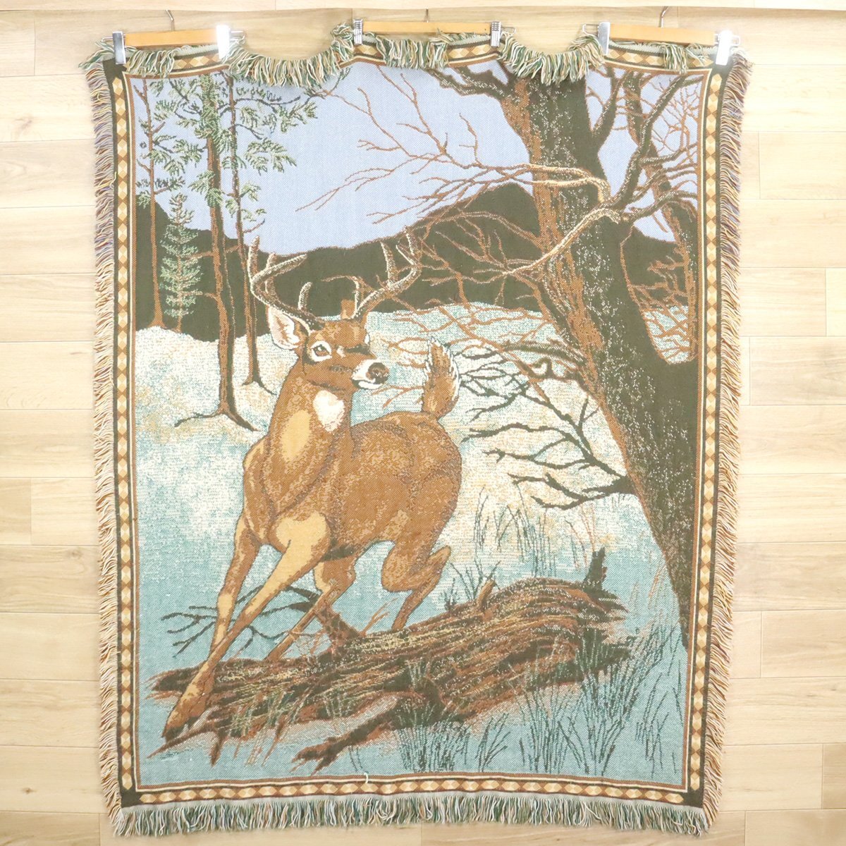 B9-10 I/D10.24-7 鹿 シカ 動物柄 アニマル柄 アウトドア ラグ マット カーペット ブランケット タペストリー インテリア雑貨拍卖