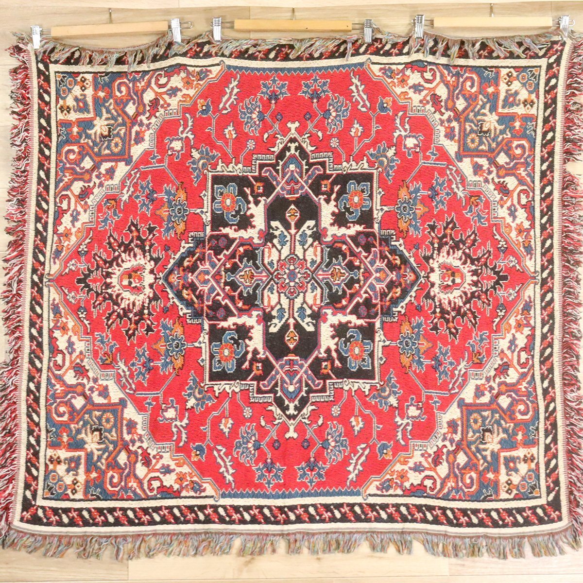 A2-8 I/O10.8-6 幾何学模様 メダリオン柄 ボタニカル柄 ペルシャ絨毯風 ラグ マット カーペット ブランケット タペストリー 雑貨拍卖