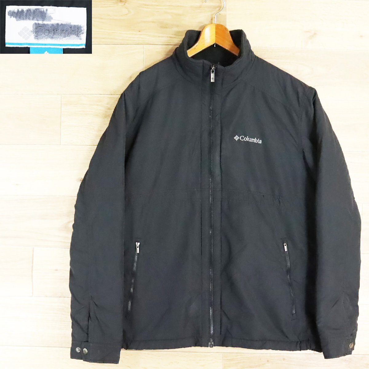 @3K/D6.11-2 Columbia コロンビア ジップアップジャケット ジップアップブルゾン 裏地フリース アウトドア ジャンパー XL拍卖