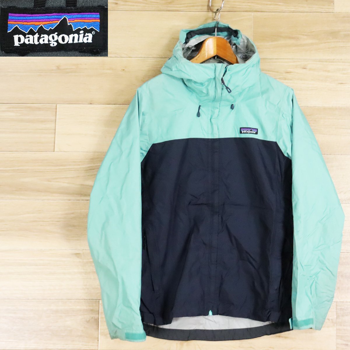 A8S/O5.5-8 patagonia パタゴニア h2no マウンテンパーカー トレントシェル ナイロンジャケット バイカラー レディース Mサイズ拍卖
