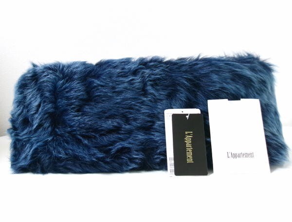 新品★定価29万 L'Appartement アパルトモン★MARK CROSS マーク クロス★ファー クラッチバッグ ムートンバッグ★イタリア製拍卖