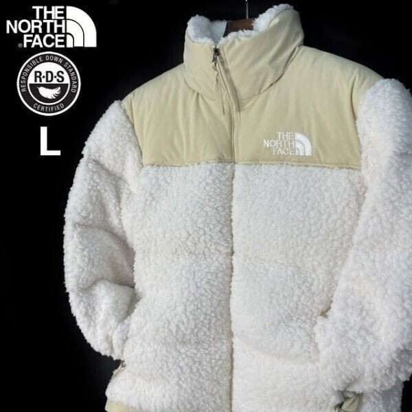 1円~!売切!【正規新品】THE NORTH FACE SHERPA NUPTSE JACKET ダウンジャケット ヌプシ モコモコ シェルパフリース ボア(L)白 190122-175拍卖