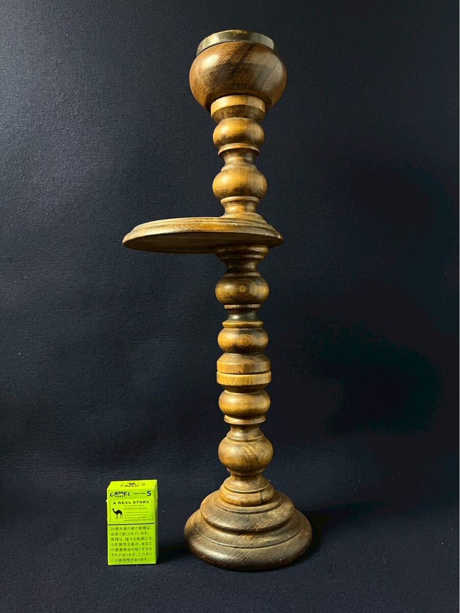 木製 スタンド灰皿 ashtray アッシュトレイ 昭和レトロ/ヴィンテージ アンティーク拍卖