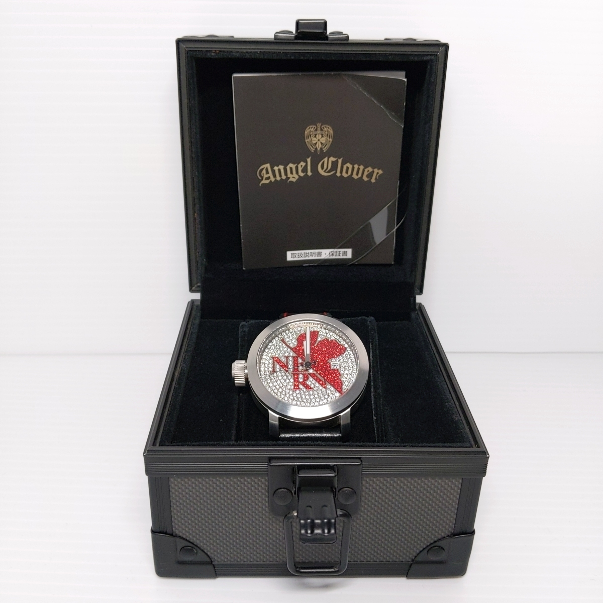 AngelClover エンジェルクローバー EVANGELION エヴァンゲリオン ネルフ クォーツ 腕時計 【中古品】 〇YR-51132〇拍卖