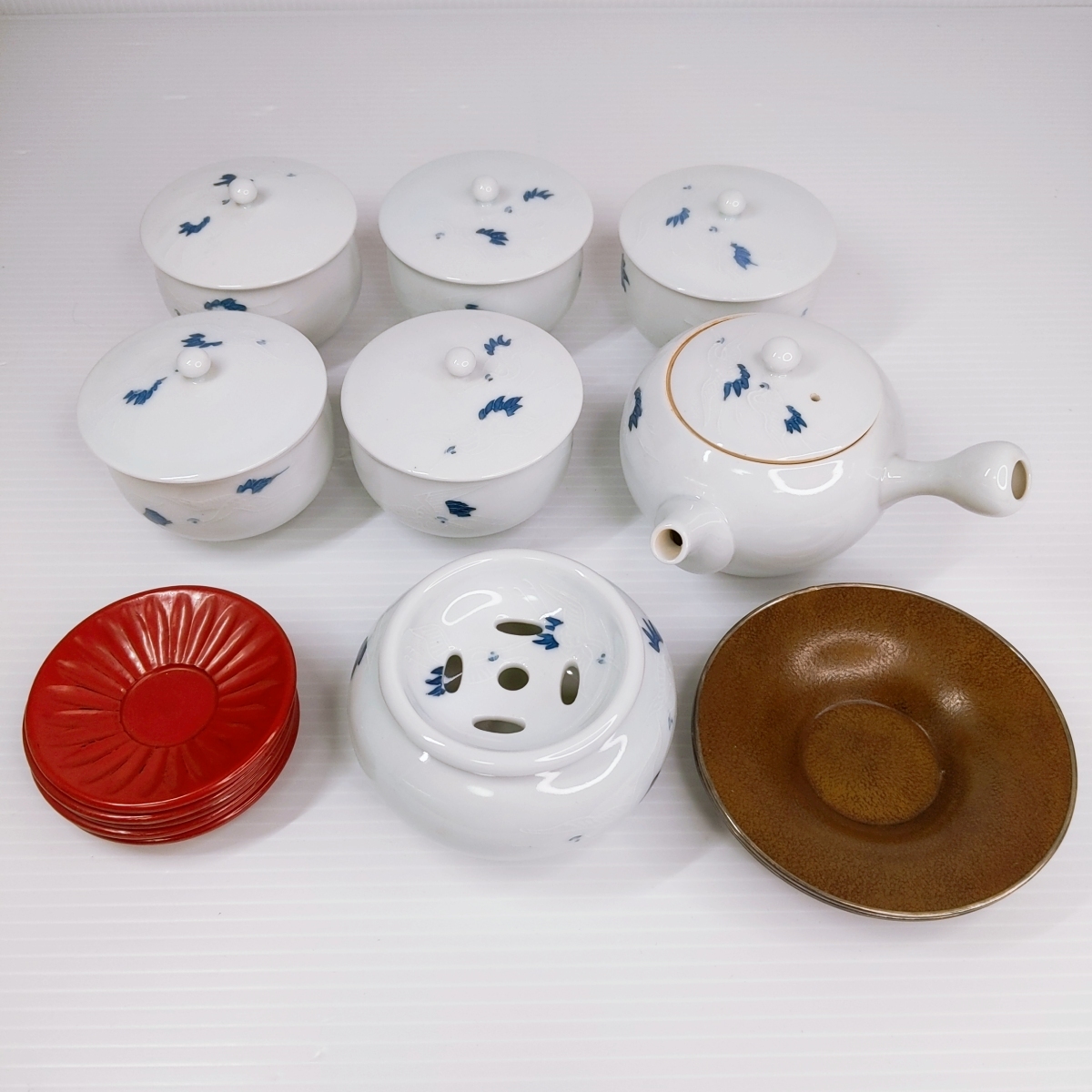 玉山 急須、湯呑セット 【中古品】 〇YR-52947〇拍卖