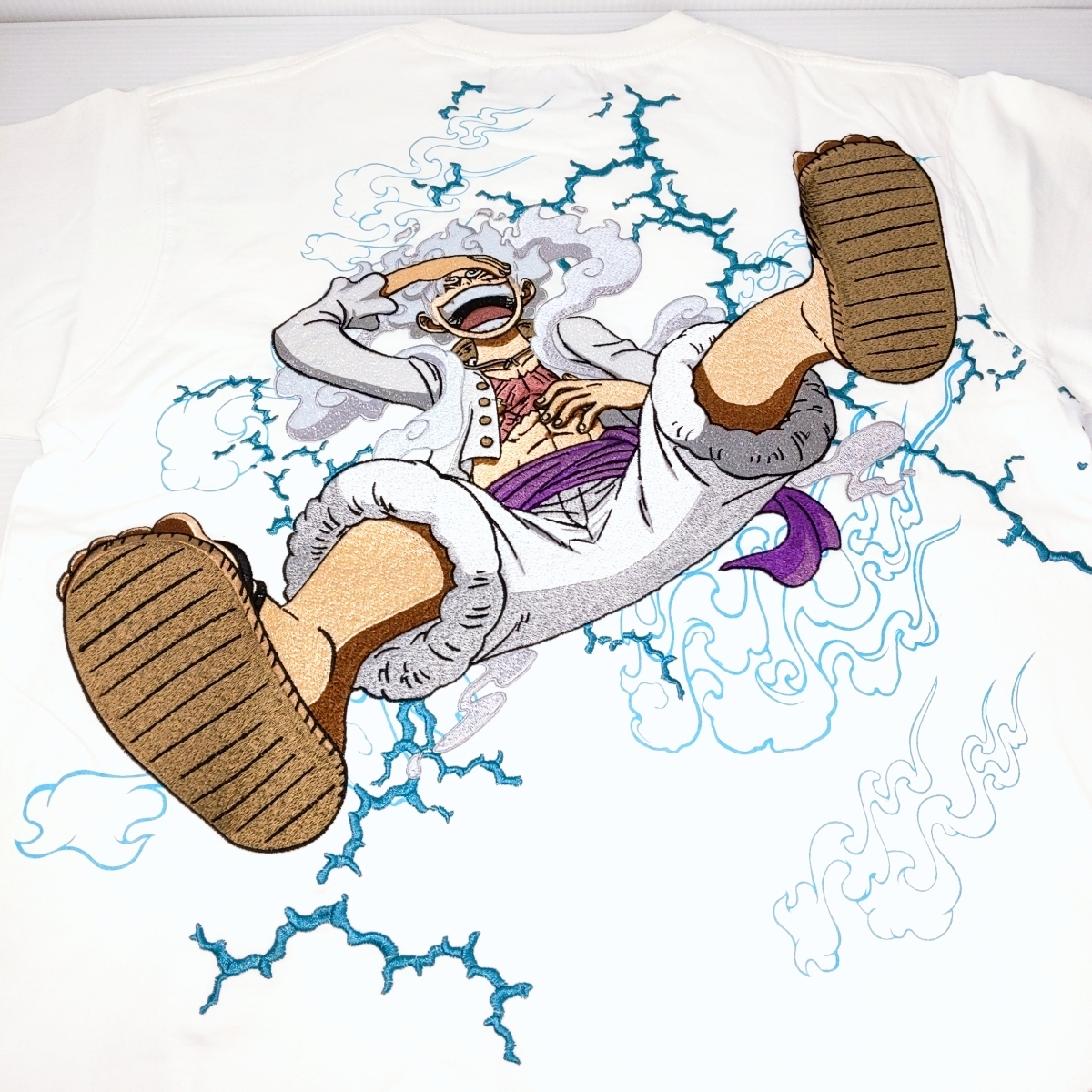 ONE PIECE× 絡繰魂 ルフィ ギア5 Tee ホワイト Mサイズ〇YR-53118〇【未使用】拍卖