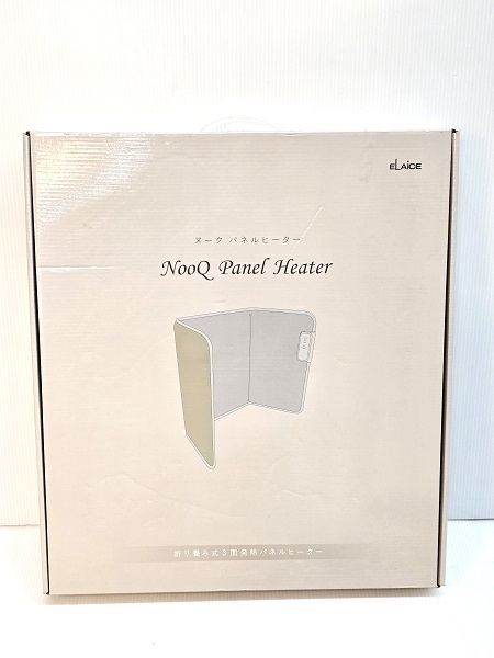 【中古未使用品】 エレス ヌーク 3パネルヒーター 折り畳式 3段階温度調節機能 転倒時自動OFF NQ-PH3P22BG 2020年製 ベージュ ○YR-18301○拍卖