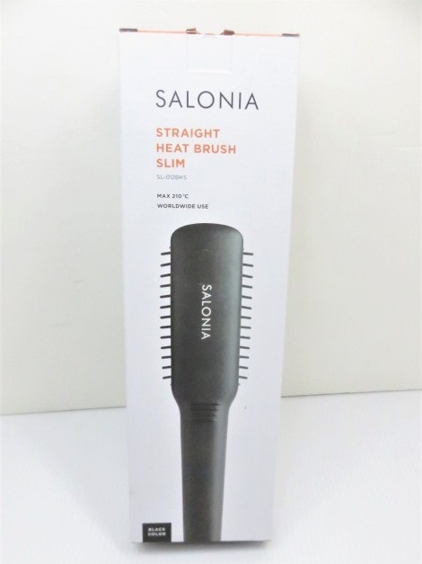 【中古品】 SALONIA サロニア ストレートヒートブラシ スリム SL-012BKS ○YR-15261○拍卖