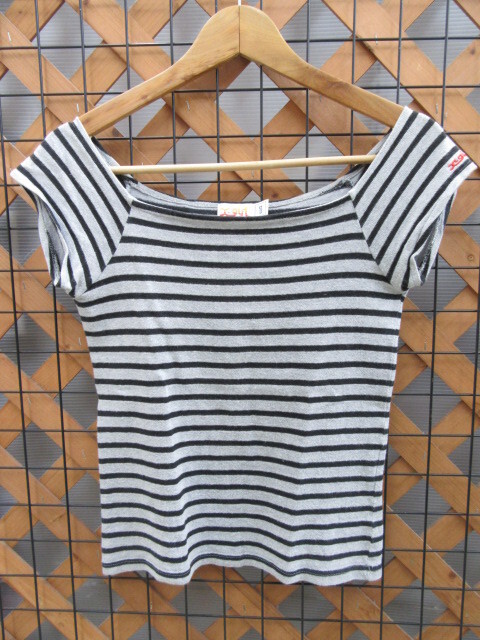 エックスガール x-gilr レディーストップス ボーダー 1サイズ表記 〇YR-01674〇拍卖