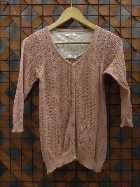 レトロガール レディーストップス ニット Fサイズ表記 〇YR-03655〇拍卖