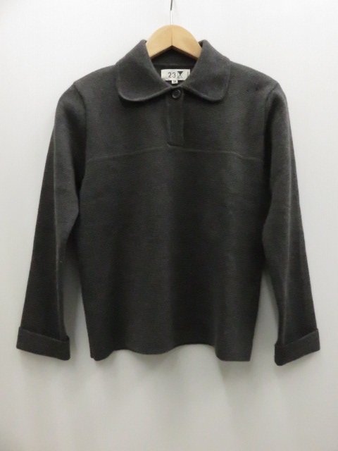 23区 レディーストップス ニット 38サイズ グレー 〇YR-07127〇拍卖