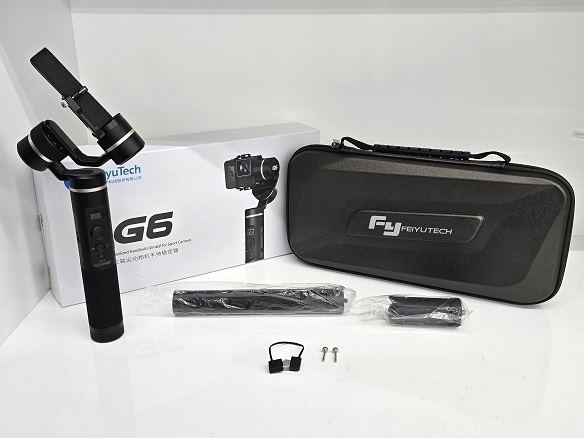 【中古品】 フェイユーテック FeiyuTech G6 3軸スタビライズハンドヘルドジンバル 持ち手ジンバル アクションカム対応 ○YR-19317○拍卖