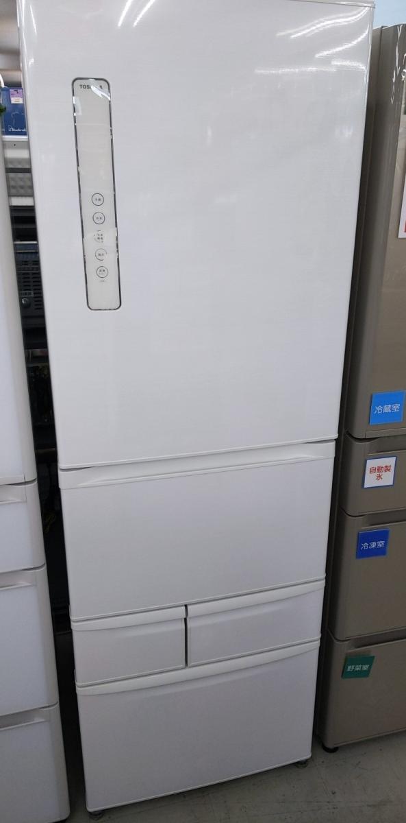 東芝 411L 冷凍冷蔵庫 VEGETA GR-410GS ホワイト 2020年製【中古品】○YR-52406○拍卖