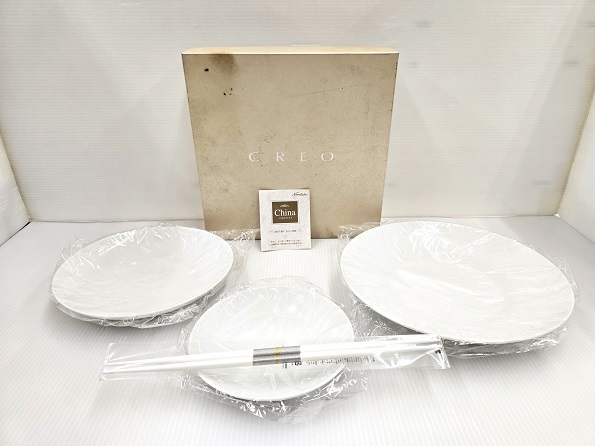 【未使用展示品】 ノリタケチャイナ Noritake トリオプレートセット 箸付 ○YR-18841○拍卖