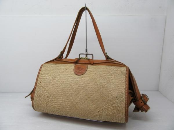 イルビゾンテ IL BISONTE レザー ロールバッグ 2WAYカゴショルダーバッグ ブラウン 中古 〇YR-00780〇拍卖