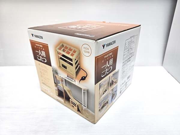 【中古品】 山善 ヤマゼン YAMAZEN パーソナル 一人用こたつ 100V 100W 正方形 YH-M105Q 2023年製 ○YR-18075○拍卖
