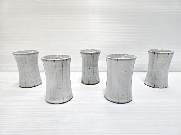 【未使用展示品】 天草 丸尾焼 湯呑 5客セット ○YR-18368○拍卖