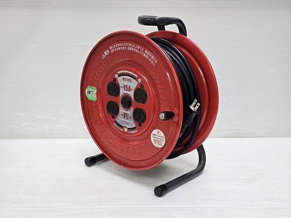 【中古品】 ハタヤ 畑屋製作所 サンデーリール コードリール 屋内用 5A~15A 19m S-20型 ○YR-19232○拍卖