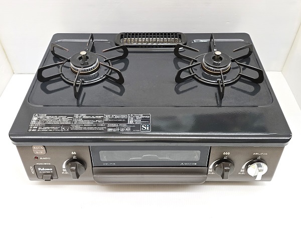 【中古品】 パロマ Paloma ガスコンロ LPガス(プロパンガス) 右強火力 水無片面焼グリル IC-S37BM-R 2021年製 〇YR-18932〇拍卖